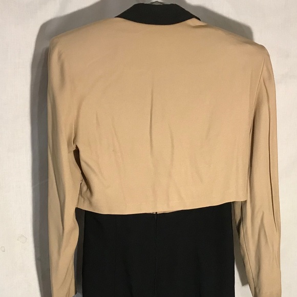 Vintage Striped Blazer Suit Cropped Jacket 1980s - Picture 4 of 11